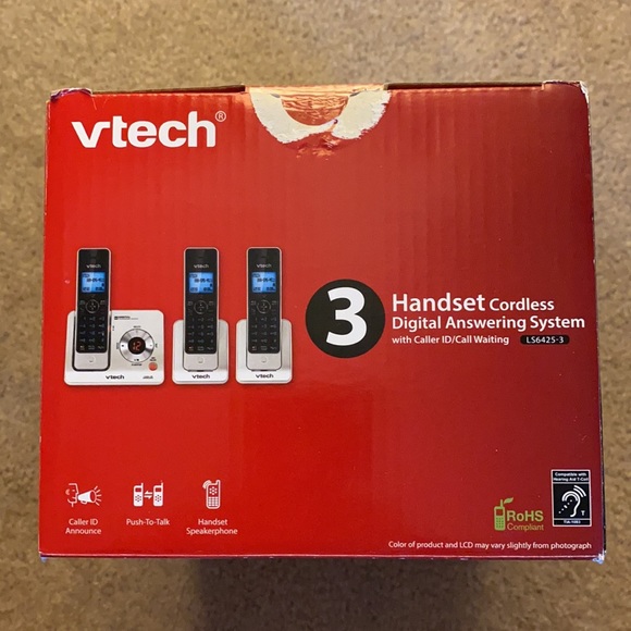 3 handset cordless digital phone set - Picture 5 of 9